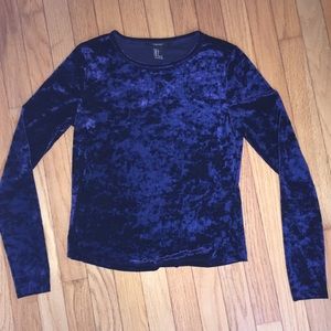 Forever21 velvet long sleeve S